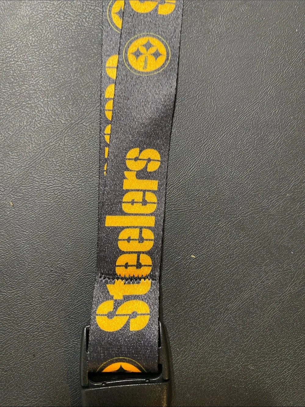 Pittsburgh Steelers Black & Gold Lanyard with Detachable Buckle
